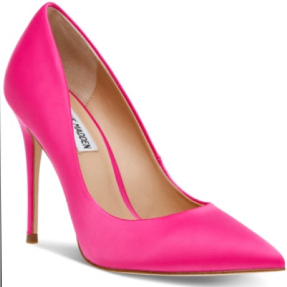 Barbie Pink Satin Pumps by Steve Madden